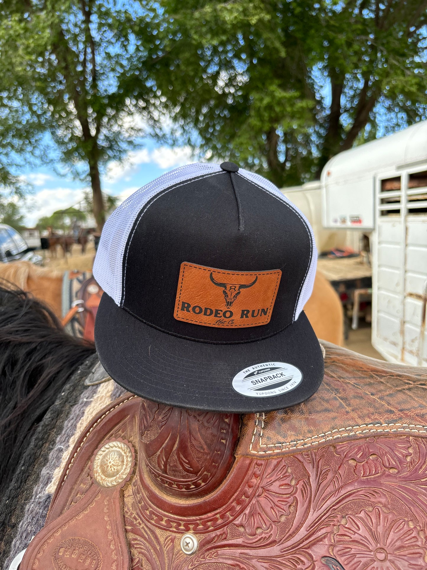 New Rodeo Run's Leather Brand Logo